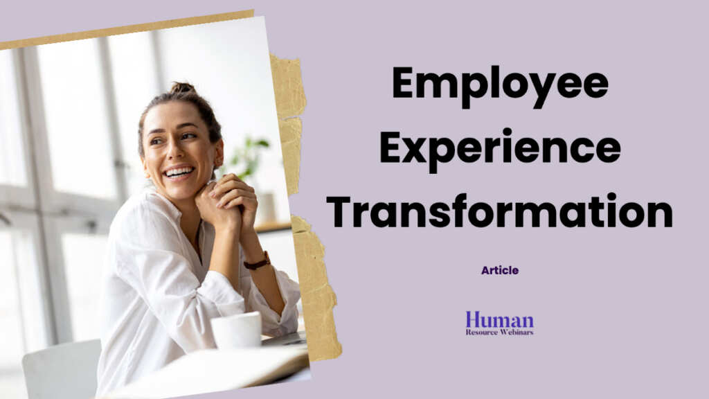 Employee Experience Transformation with smiling lady in office
