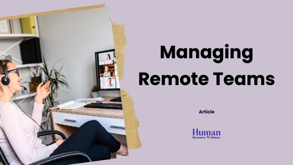 Managing remote teams